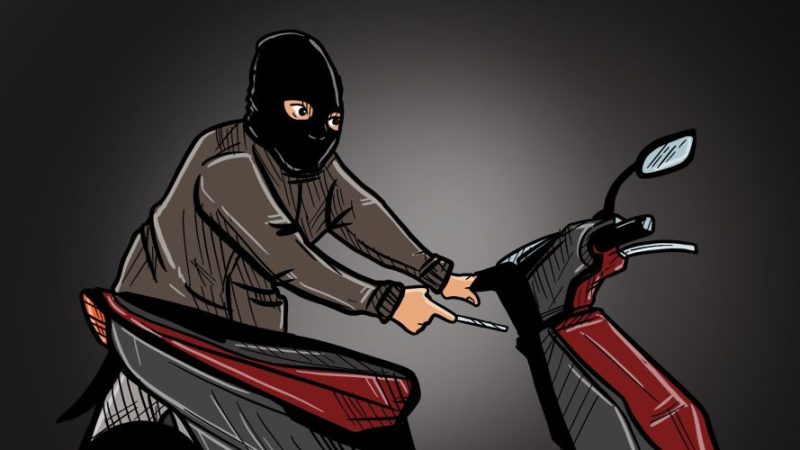 Dua Orang Pelaku Pencurian Motor,  dibekuk Polda Bangka Belitung